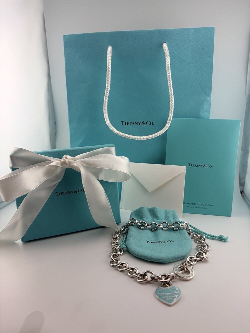 Tiffany & Co. Return to Tiffany Heart Tag 16 in Toggle Closure Necklace with...